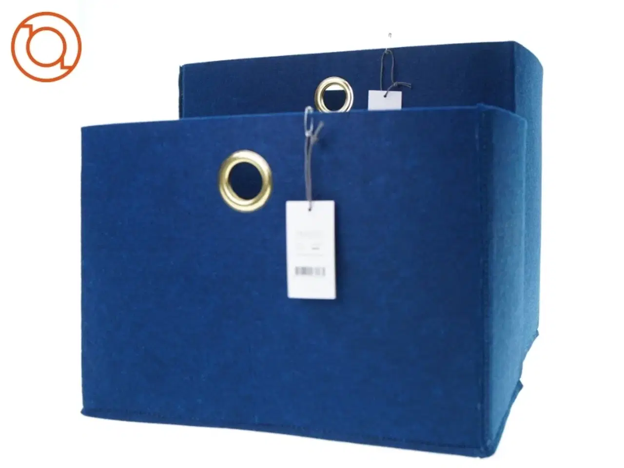 Billede 3 - Stof kasser fra Hübsch (str. 40 x 24 og 35 x 20)