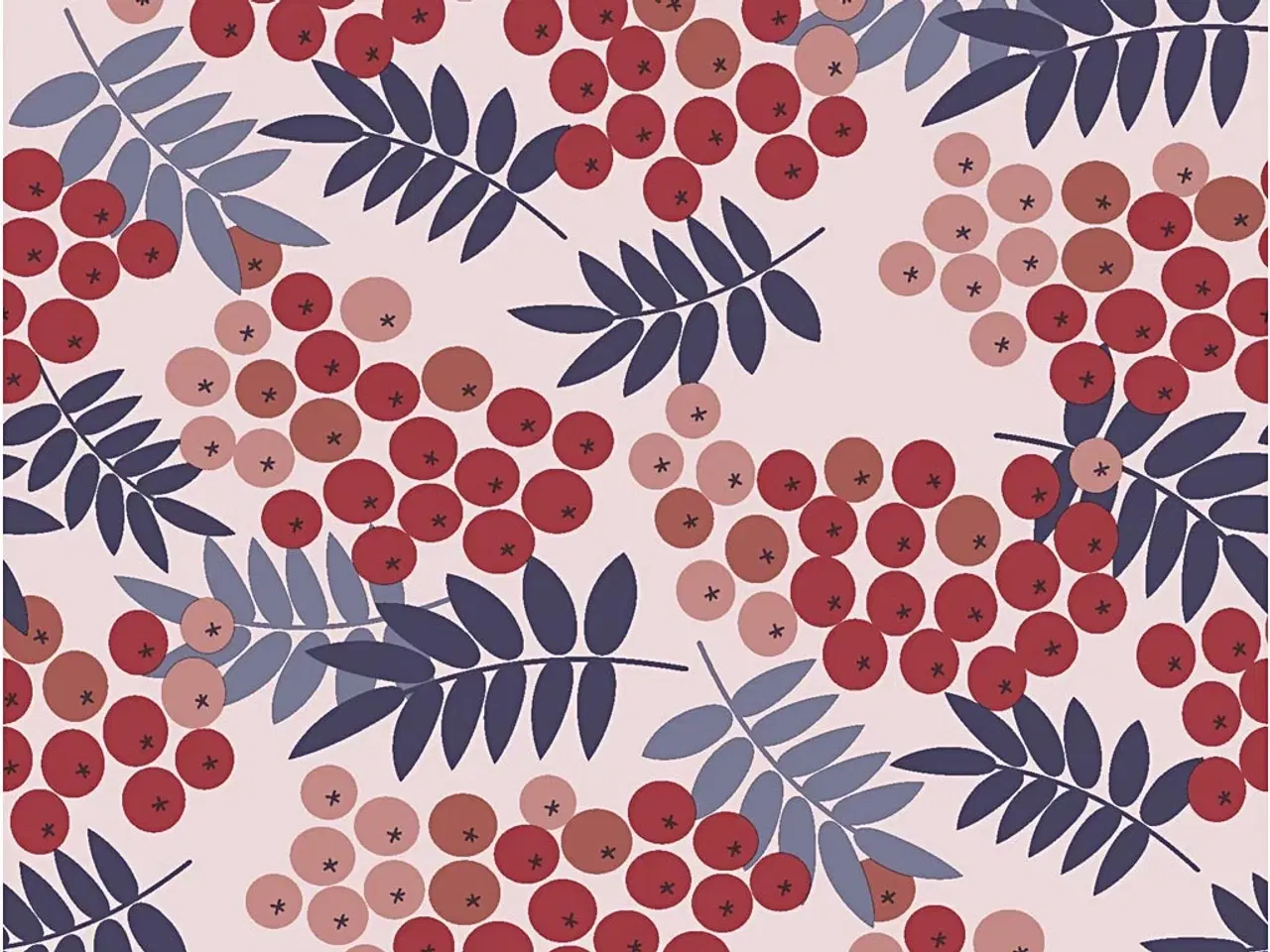 Billede 1 - Elegante Rønnebærservietter, 33x33 cm, 20 stk.