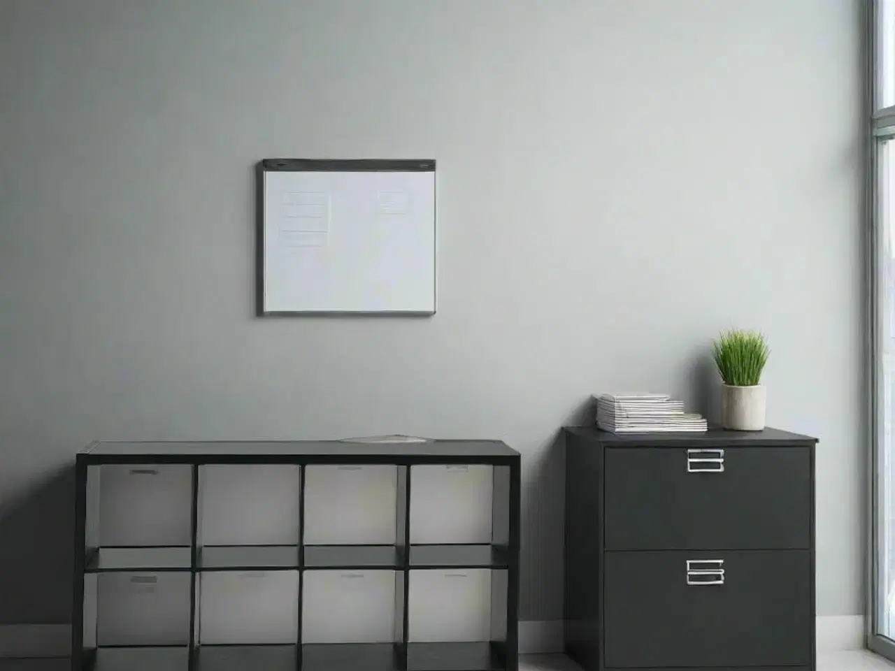 Billede 2 - Sort Modulreol (8 rum)