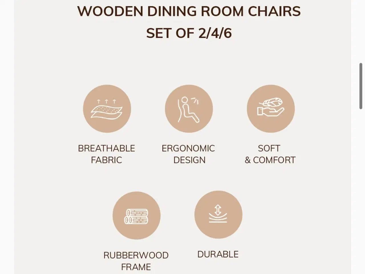 Billede 3 - Helt nye ergonomiske spisebordsstole