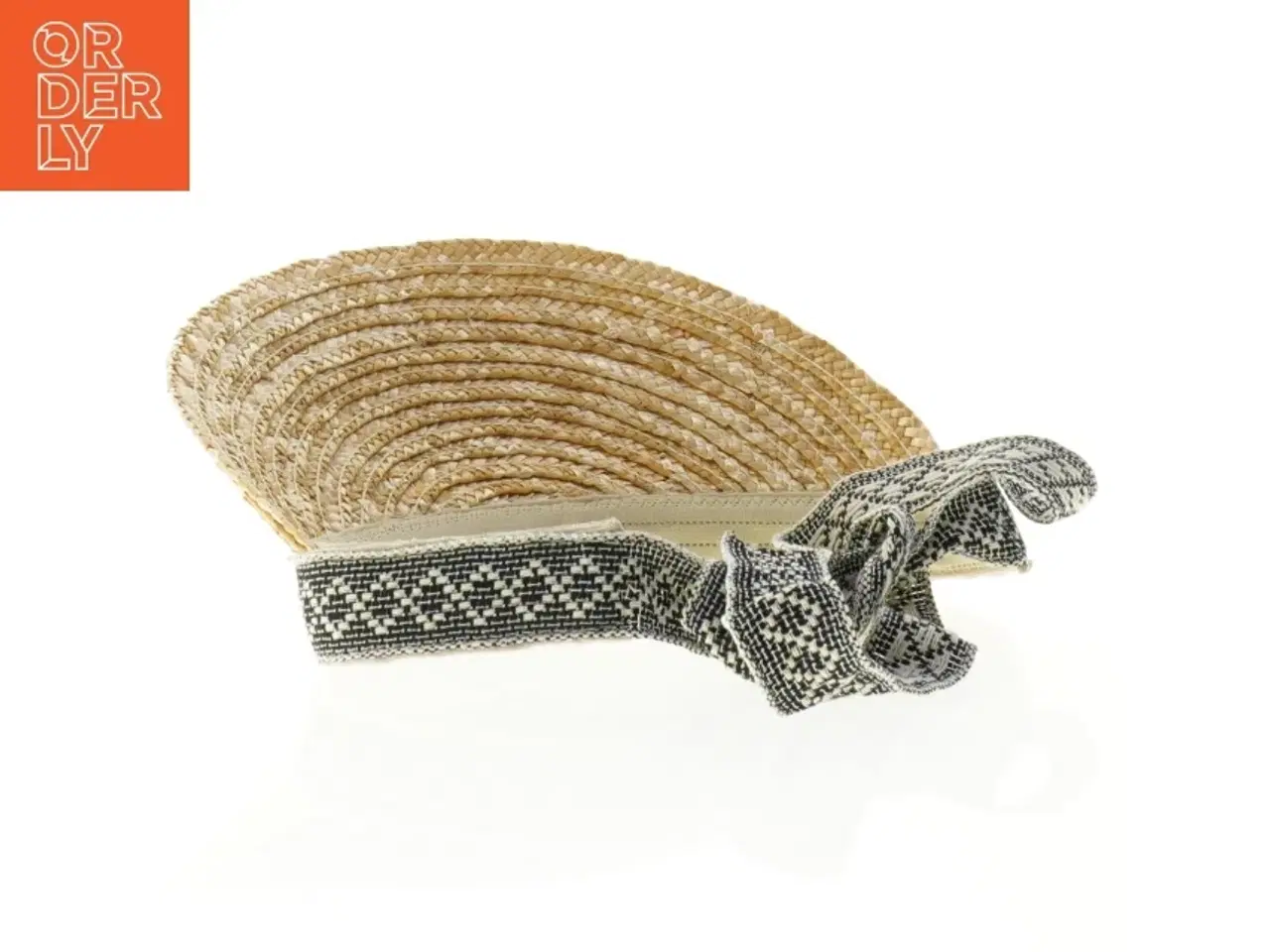 Billede 4 - Flettet solhat med bindebånd (str. 27 x 22 cm)