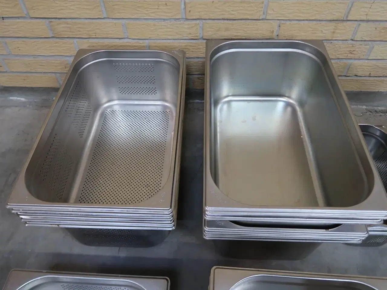 Billede 7 - 52 stk. ass. Rustfrit stål kantiner / låg