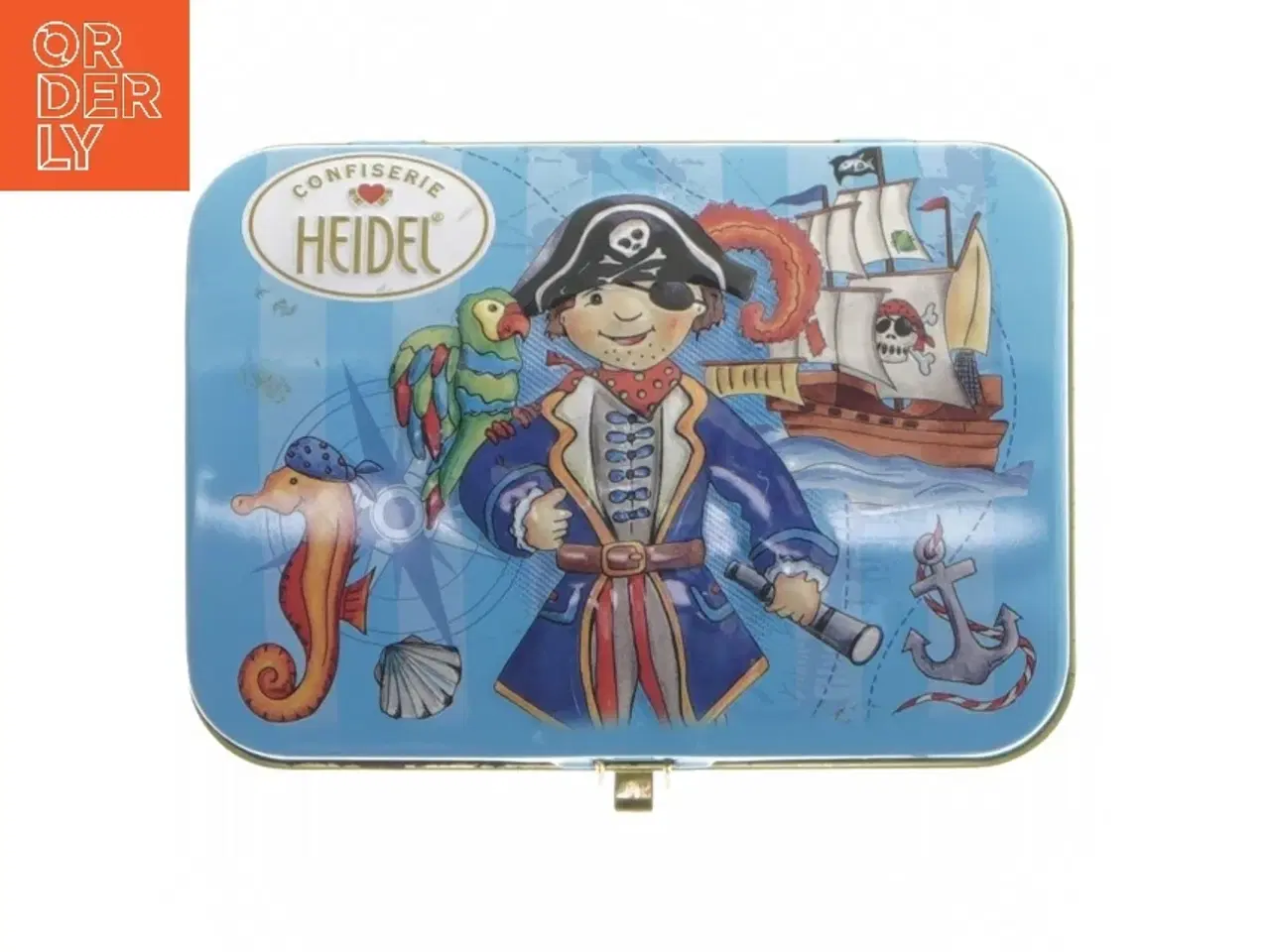 Billede 1 - Blikæske med mini bowling sæt fra Heidel (str. 11,5x8 cm)