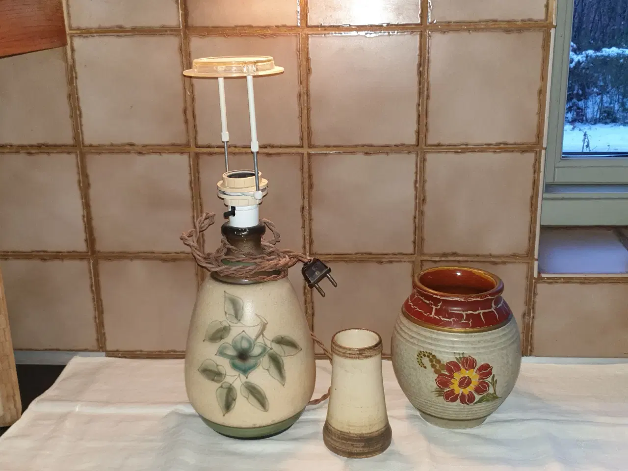 Billede 1 - Vaser og bordlampe