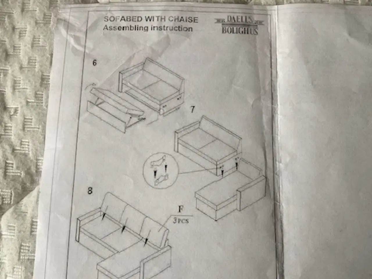 Billede 6 - Sovesofa med Chaiselong