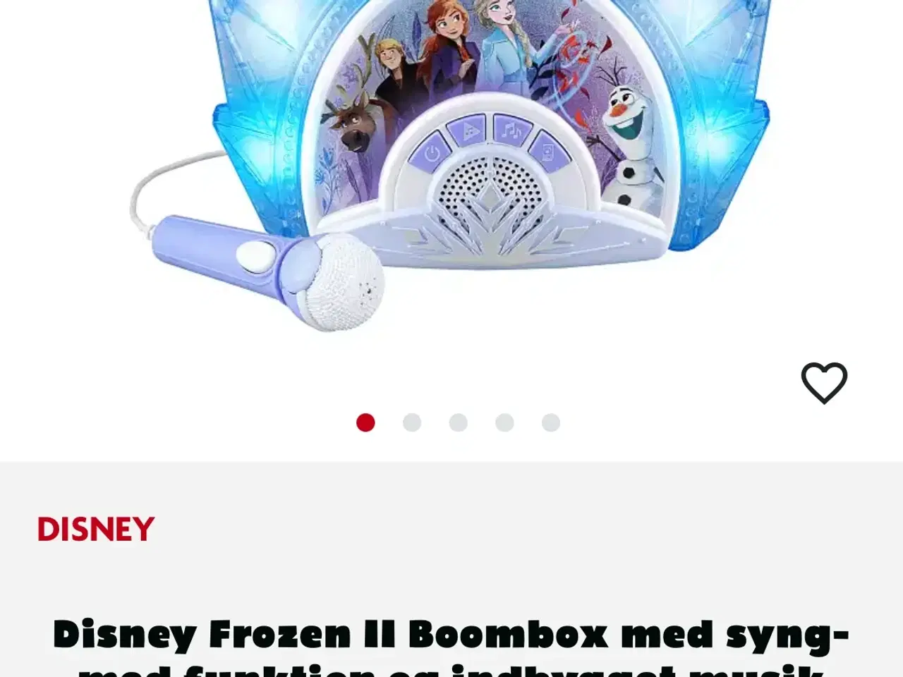 Billede 1 - Disney Frozen II Boombox med syng-med funktion og 