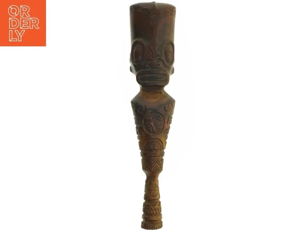 Billede 1 - Udskåret træskulptur, Fransk polynesisk(str. 40 cm)