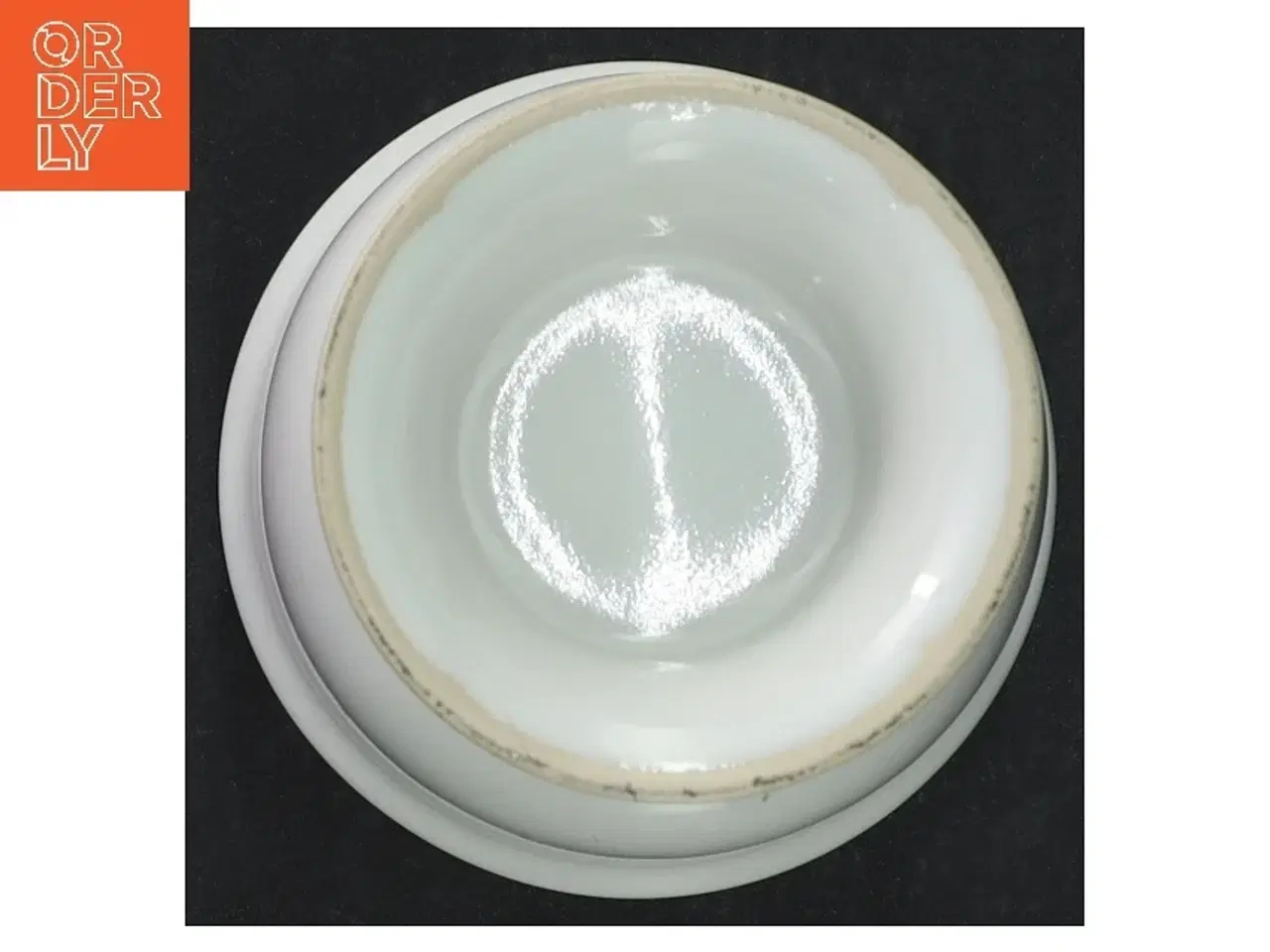 Billede 3 - Hvid keramik lysestage (str. 11 cm)