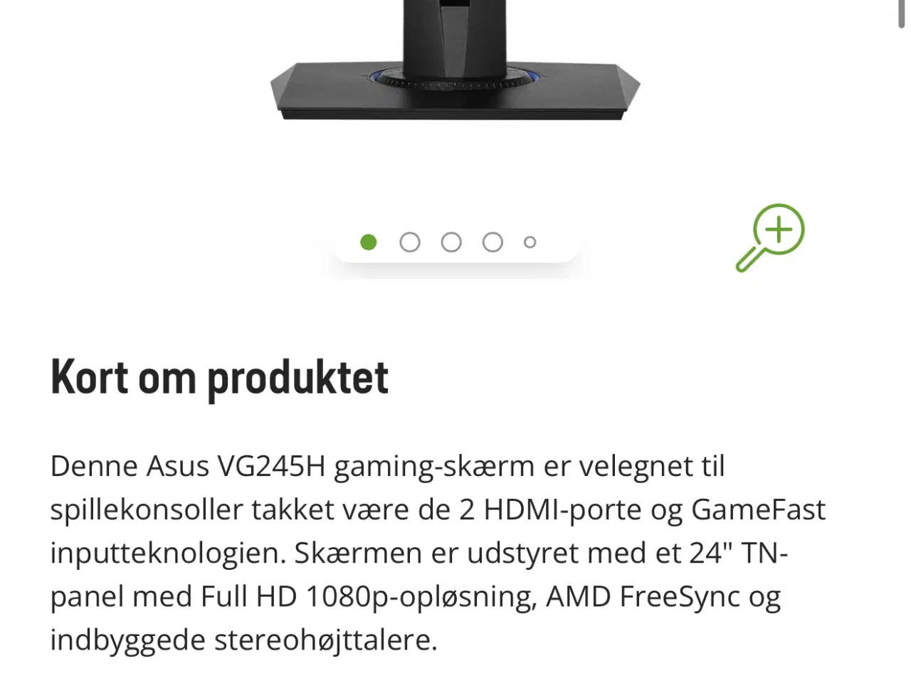 Billede 2 - Asus VG245H 24" gaming skærm