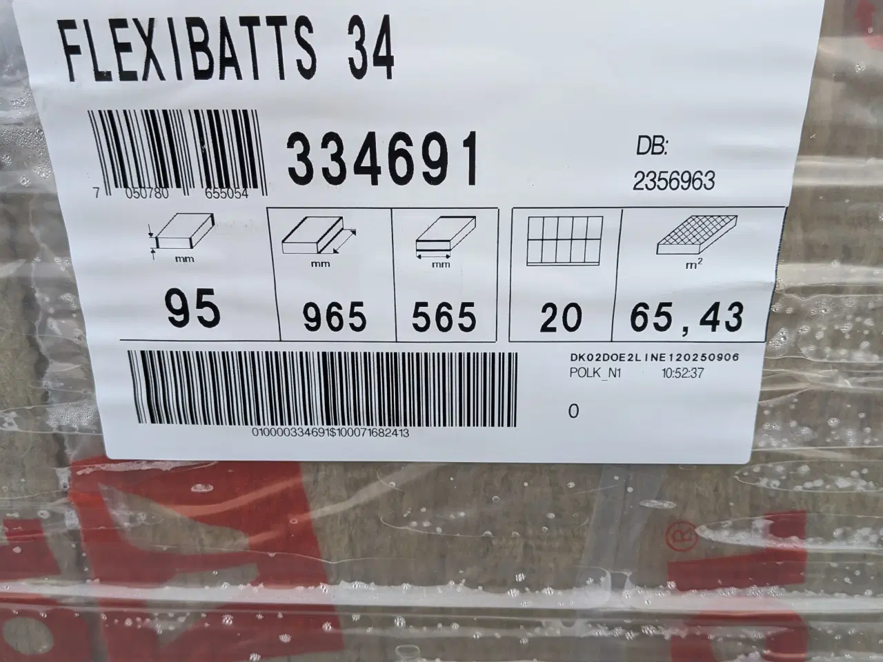 Billede 2 - Rockwool Flexibatts 34 - 95x965x565