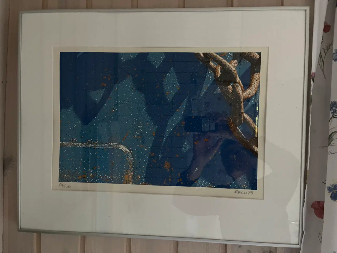 Billede 1 - Bjarke Regn Svendsen, Litografi, aluramme. Giv bud