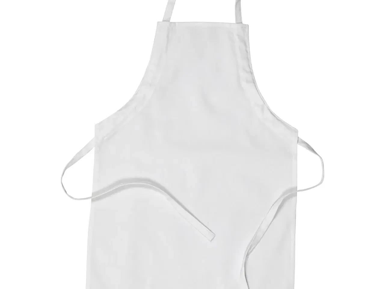 Billede 1 - Børneforklæde i 100% bomuld - Hvid, 4-6 år