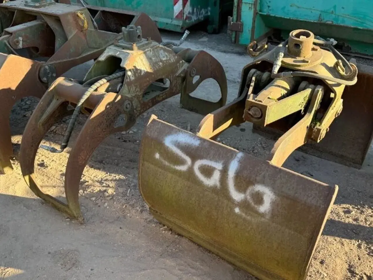 Billede 5 - 5 x sandgrabber, 1 x skovgrab og 1 x palleløfter 