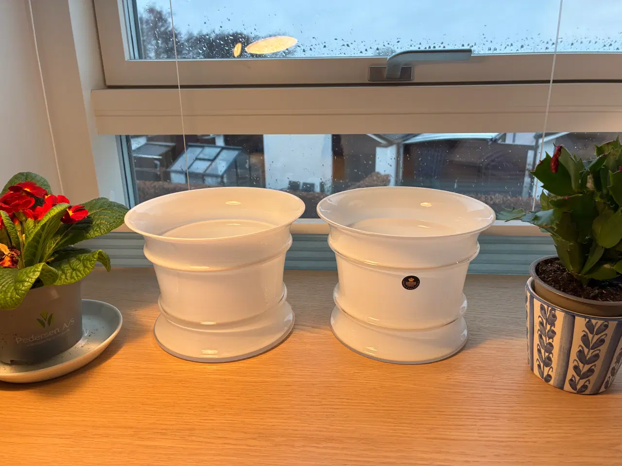 Billede 1 - Holmegaard MB urtepotteskjulere, Stor - Hvid