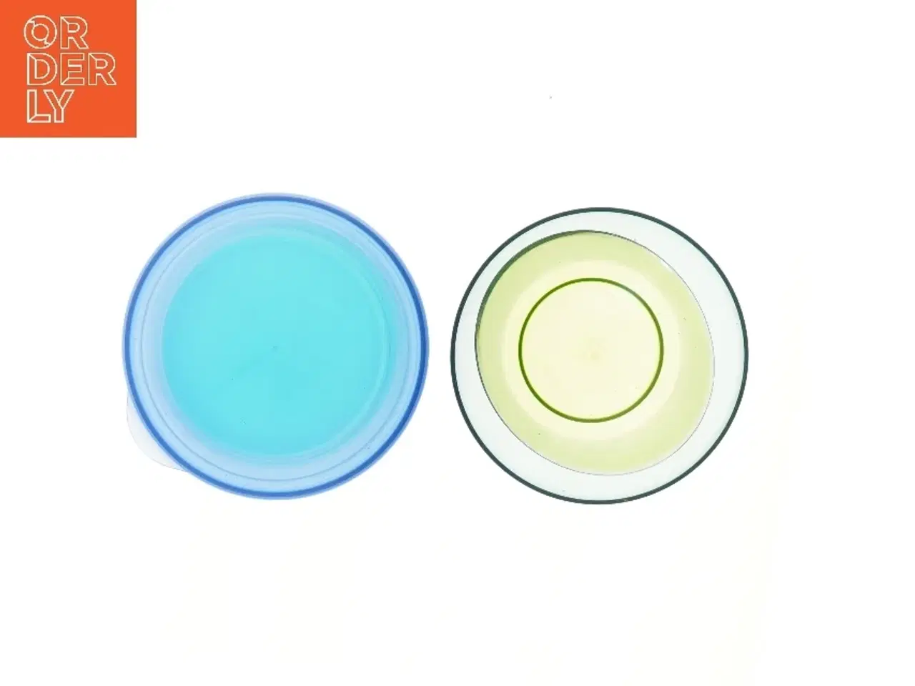 Billede 2 - Ny Plastikskål med låg og glasskål fra Tupperware (str. Ø 23 cm)