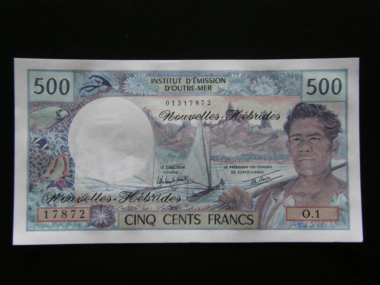Billede 1 - New Hebrides  500 Francs 1979  P19c  Unc