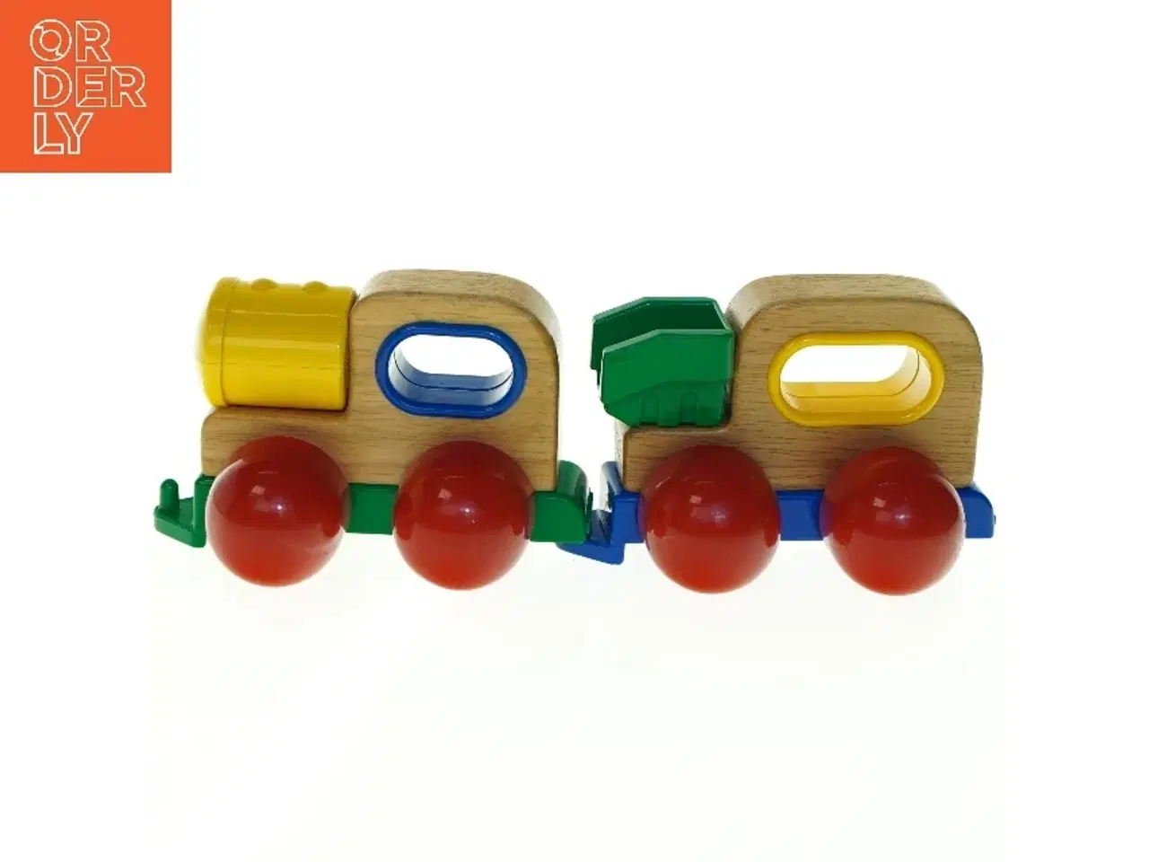 Billede 1 - Trælegetøjstog fra Unimax (str. Længde. 25 cm)