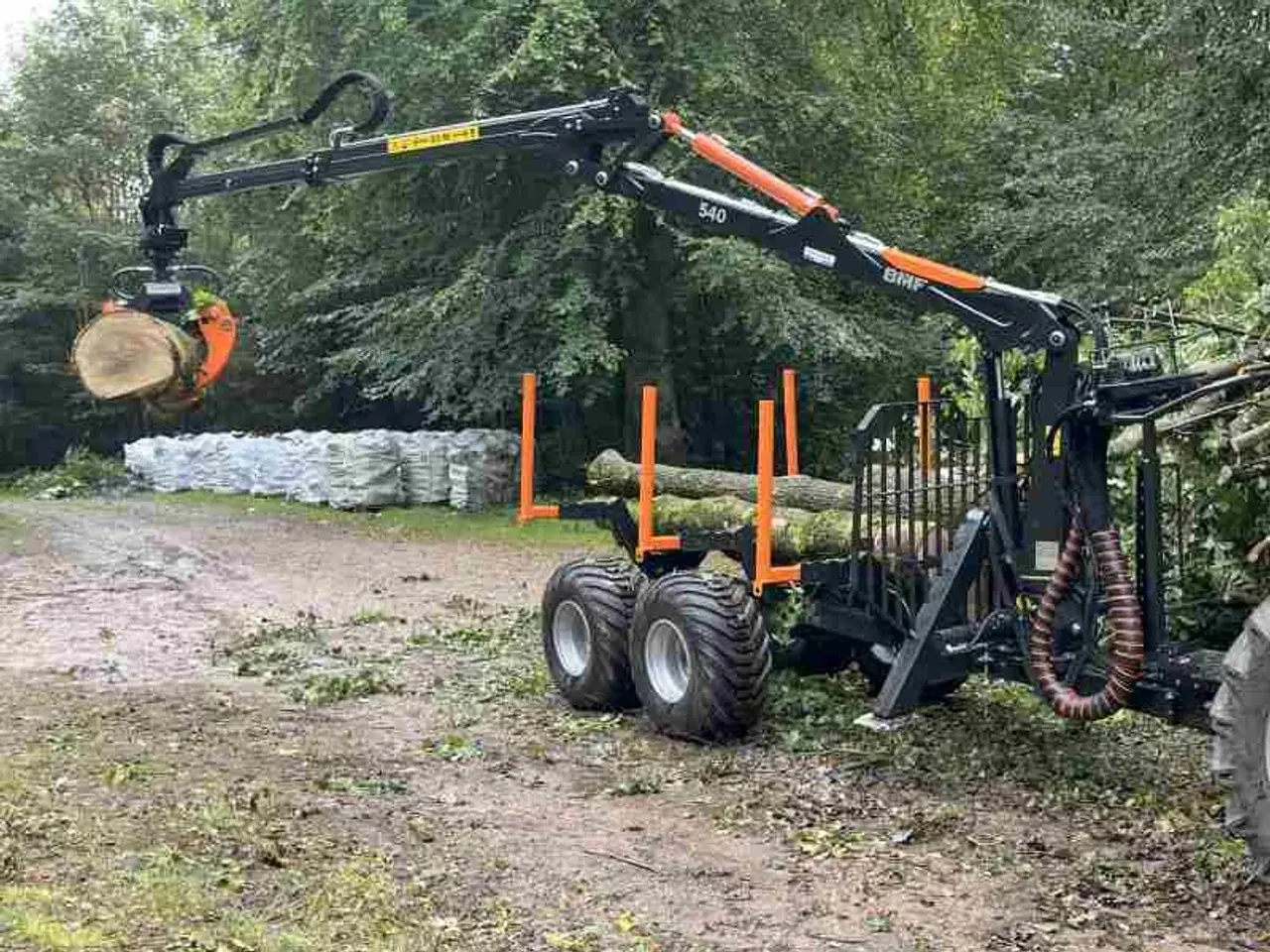 Billede 3 - 5 t BMF skovvogn med 4,3 m kran