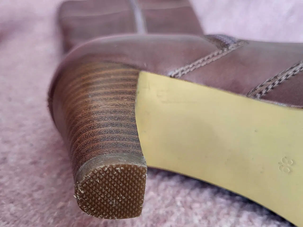 Billede 5 - Elegante langskaftede læderstøvler 