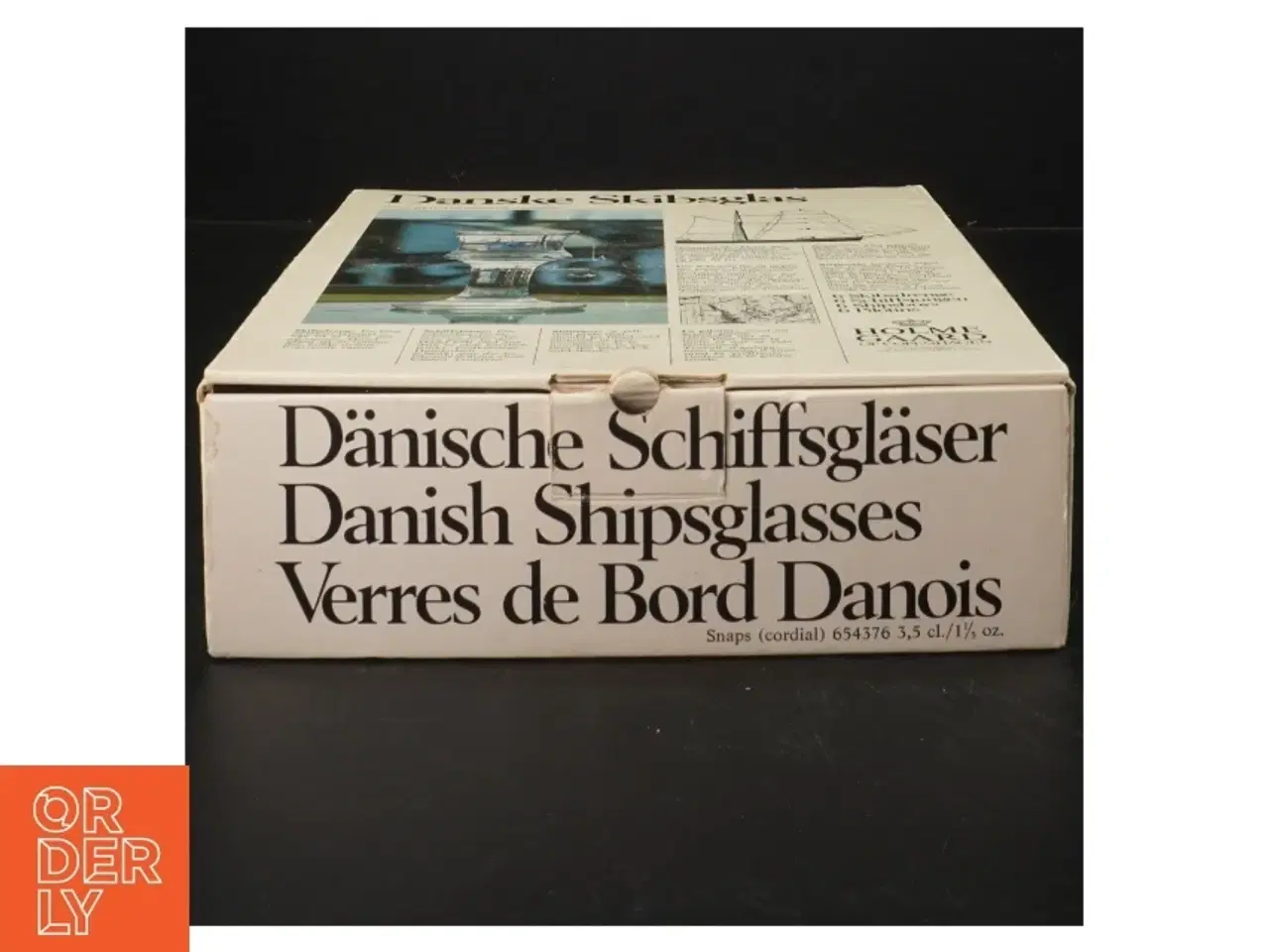Billede 4 - Glasklar danske skibs-snapseglas fra Holmegaard (str. 3,5 cl)