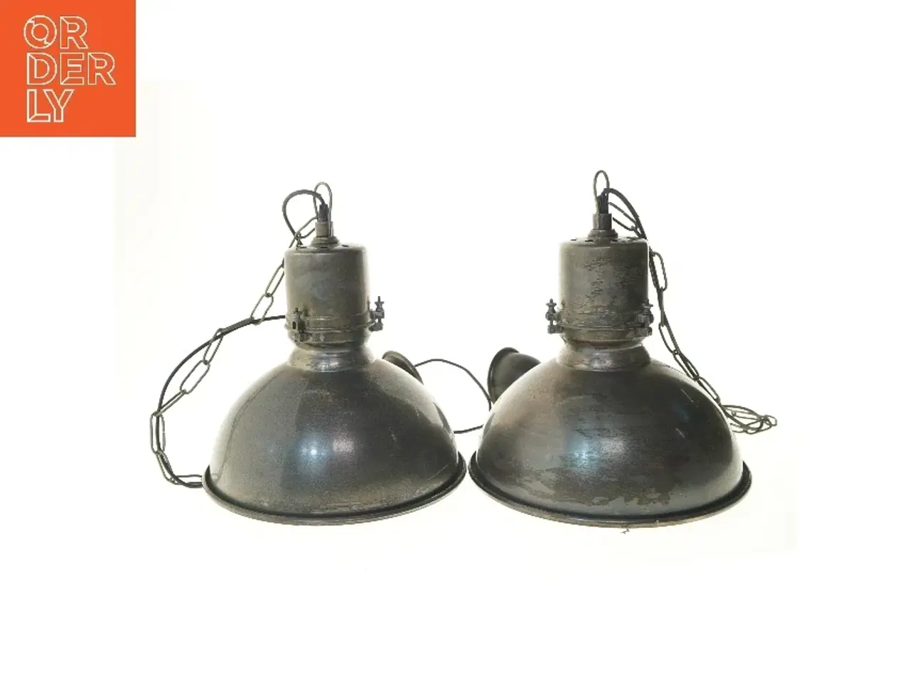 Billede 1 - Industrielle pendellamper (str. Ø 33 cm)