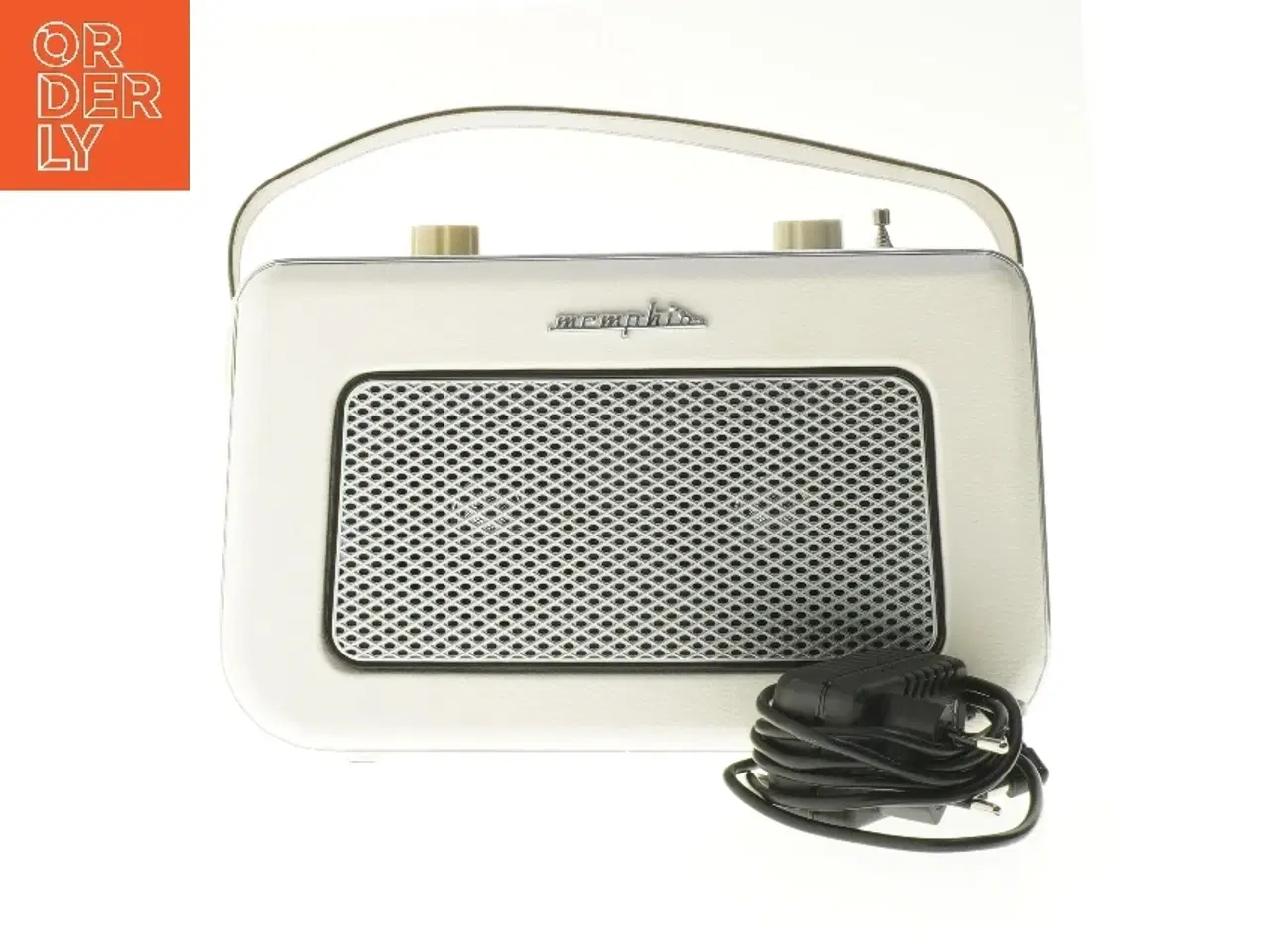 Billede 1 - Memphis radio med adapter fra Memphis (str. 26x12x16 cm)