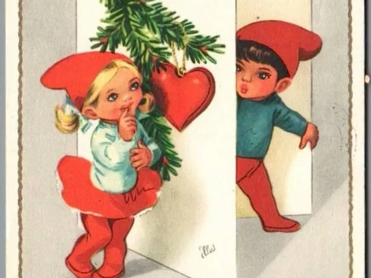 Billede 1 - Illa - Glædelig Jul - Stender Serie 968 - Postkort -  Brugt