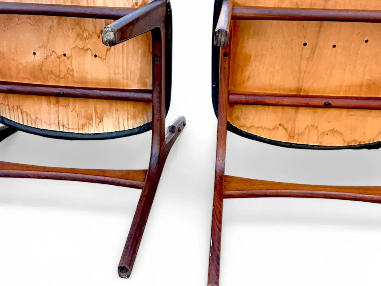 Billede 11 - Et par - Vintage spisebordsstole i massiv teak