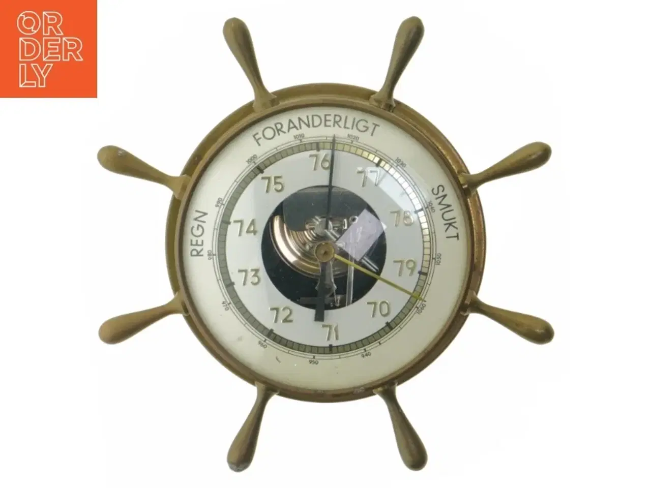 Billede 1 - Vintage barometer i messing (str. Ø 14,5 cm)