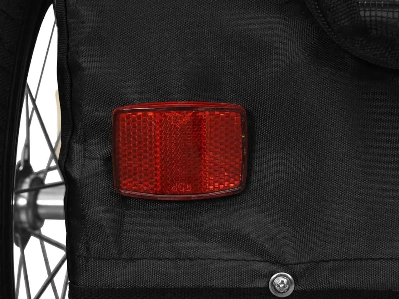 Billede 11 - Cykeltrailer til kæledyr oxfordstof og jern sort