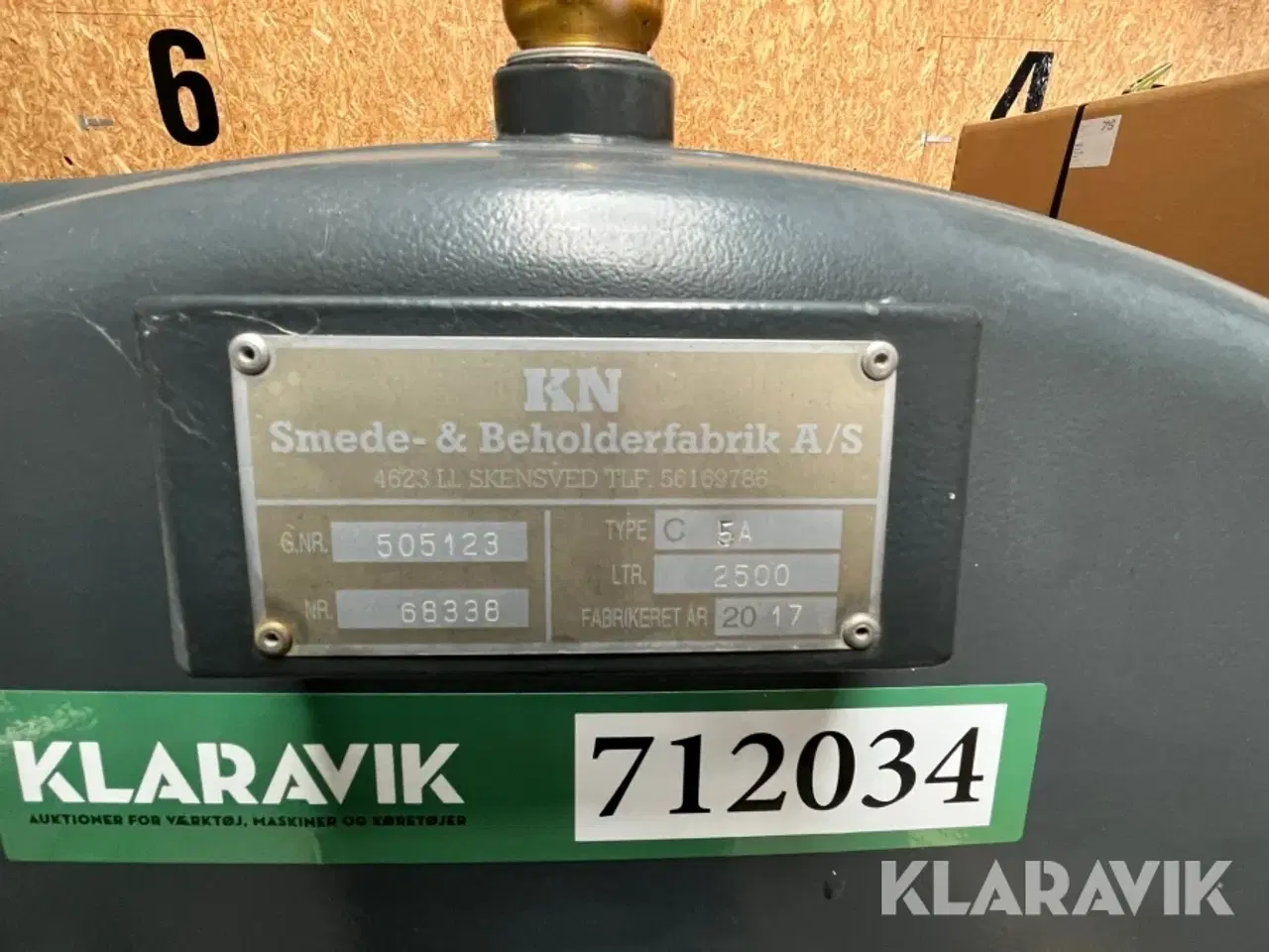 Billede 5 - Tank KN Smede- og Beholderfabrik C5A 2500 liter