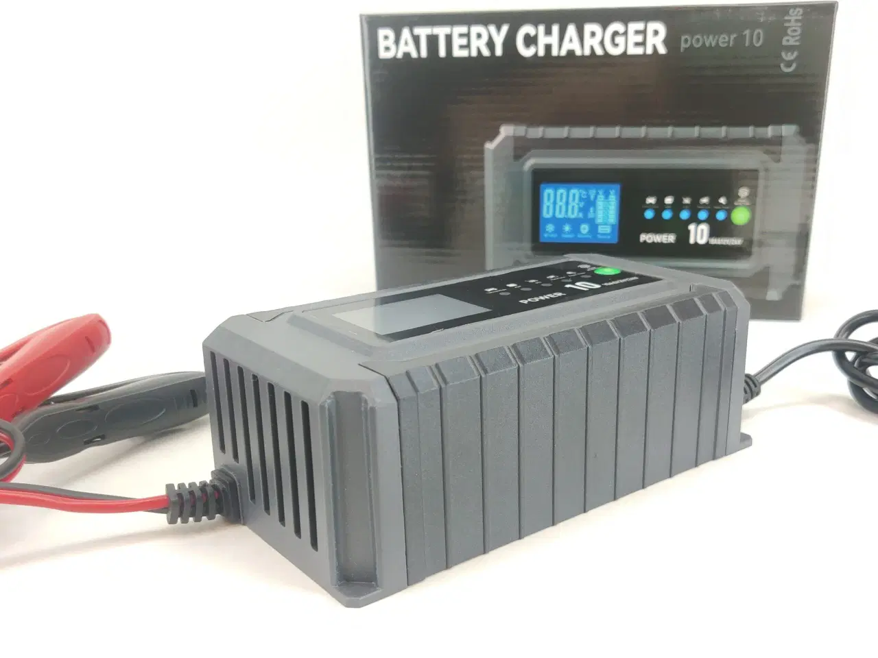 Billede 2 - Batterioplader til Bil, MC, knallert og scooter 12V & 24V op til 10Ampere