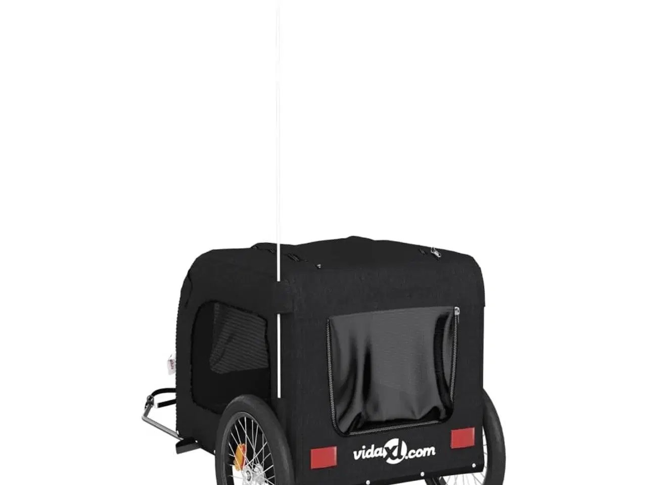 Billede 8 - Cykeltrailer til kæledyr oxfordstof og jern sort