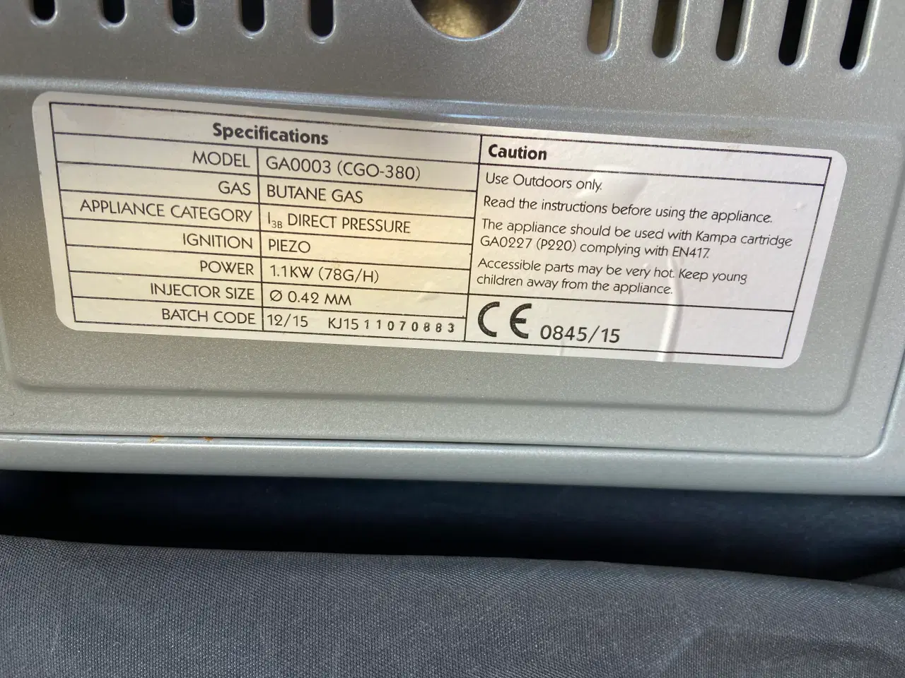 Billede 7 - KAMPA Gasovn, model freedom.