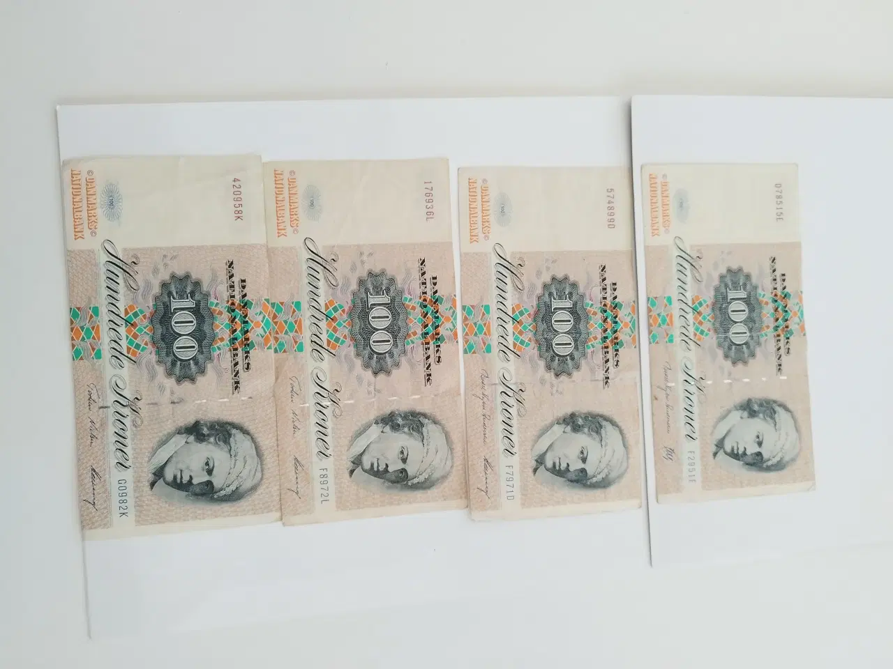 Billede 6 - 100 💯 Hundrede Kroner. 4 STK 