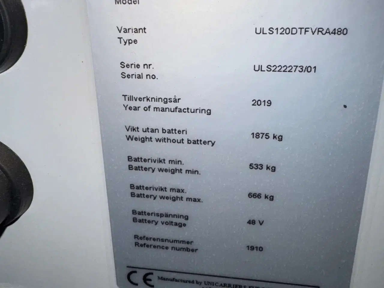 Billede 10 - Reachtruck i perfekt stand. Årg. 2019. Kun 702 tim