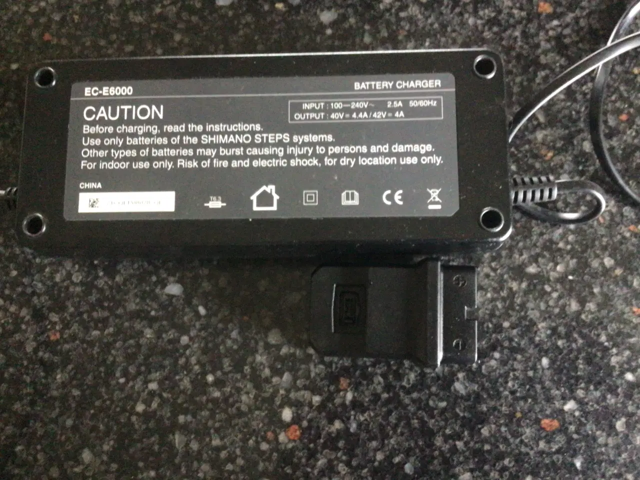 Billede 2 - Lader ec-e6000 og adapter til elcykel 