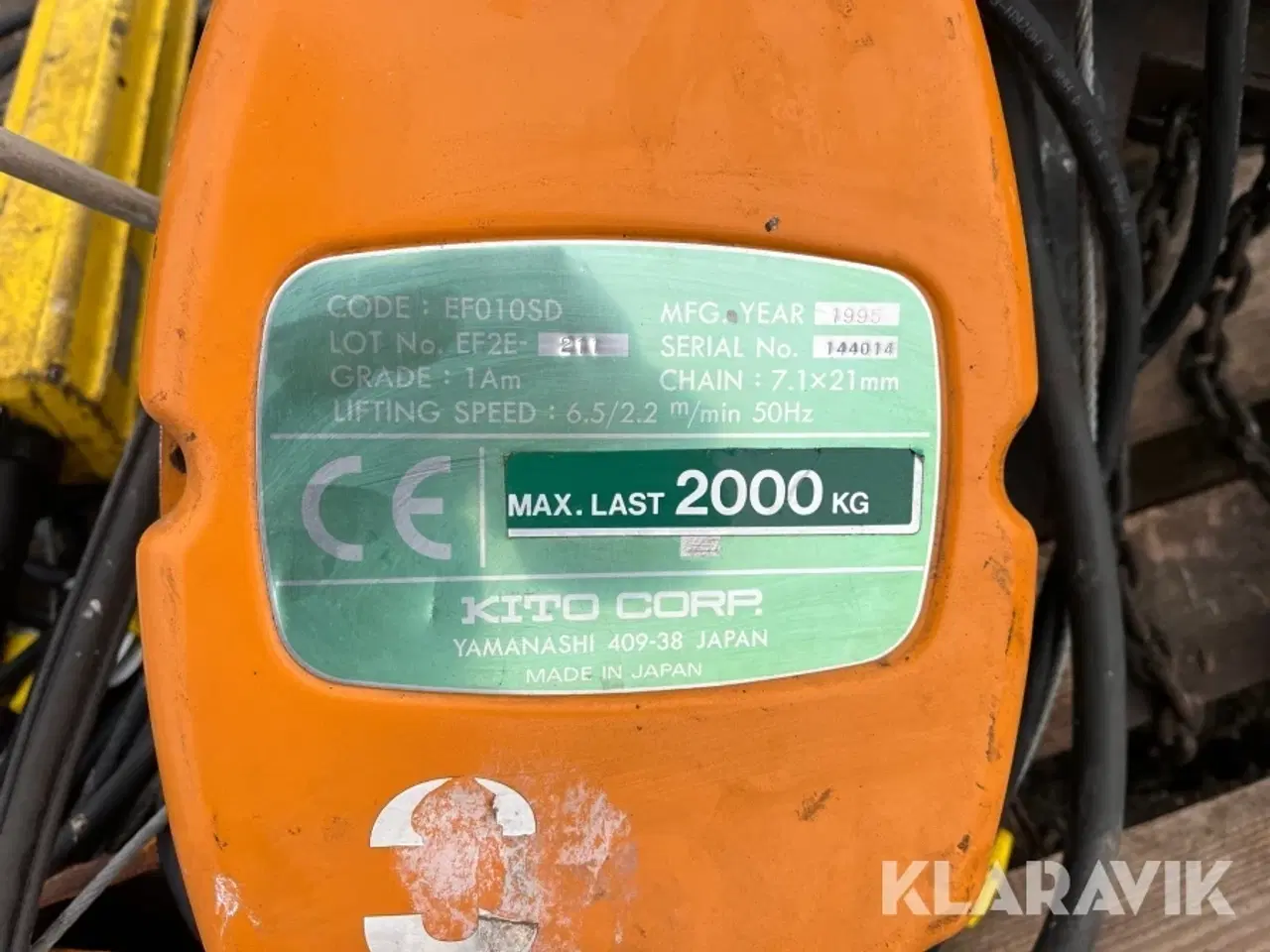 Billede 5 - Løftestang Kito