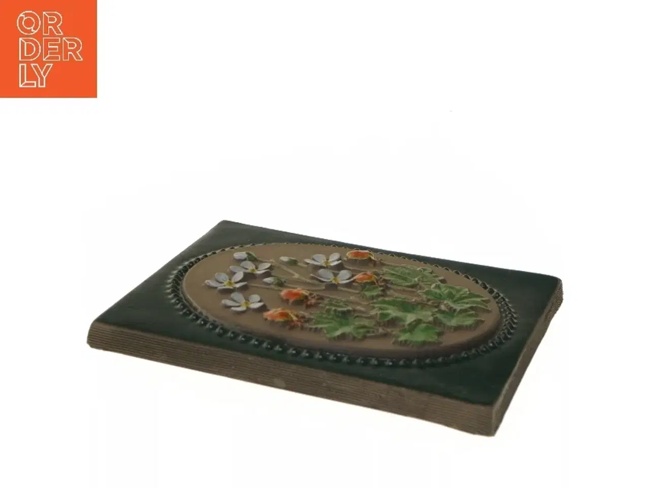 Billede 3 - Keramisk relief med blomster fra JIE (str. 22x18 cm)