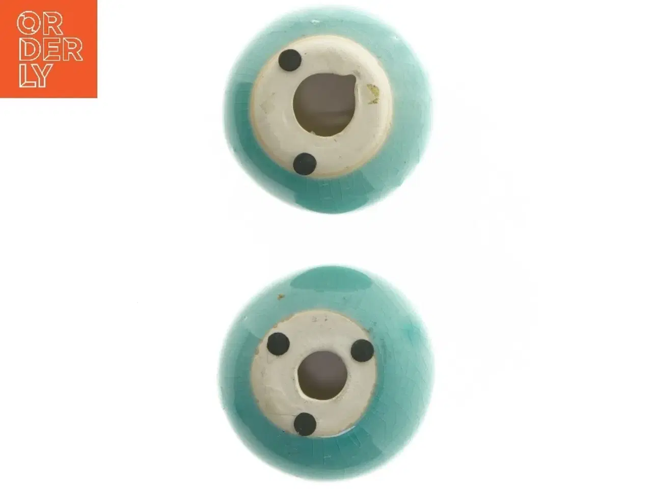 Billede 3 - Små turkise vaser (str. 8,5x5 cm)