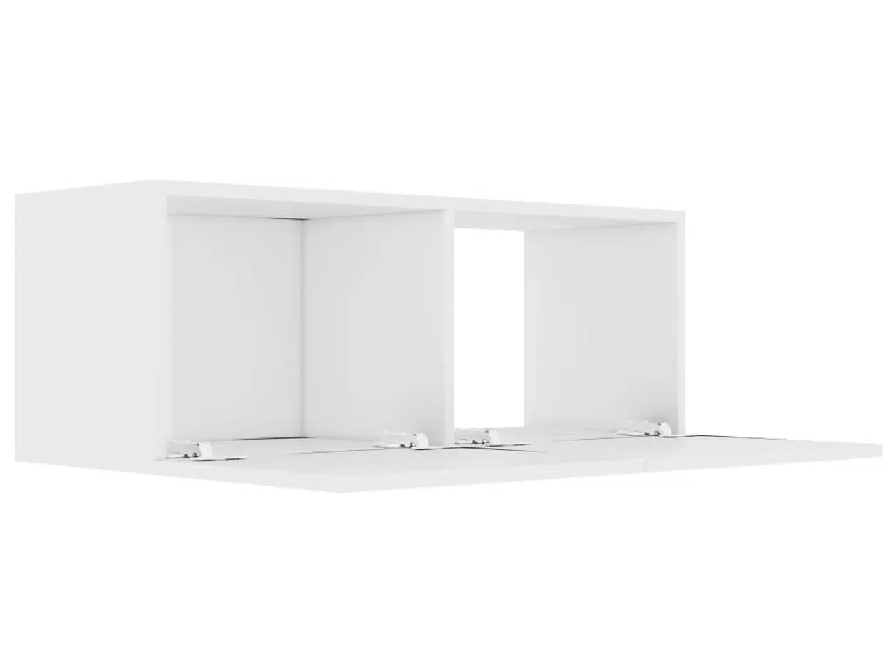 Billede 5 - Tv-bord 80x30x30 cm konstrueret træ hvid