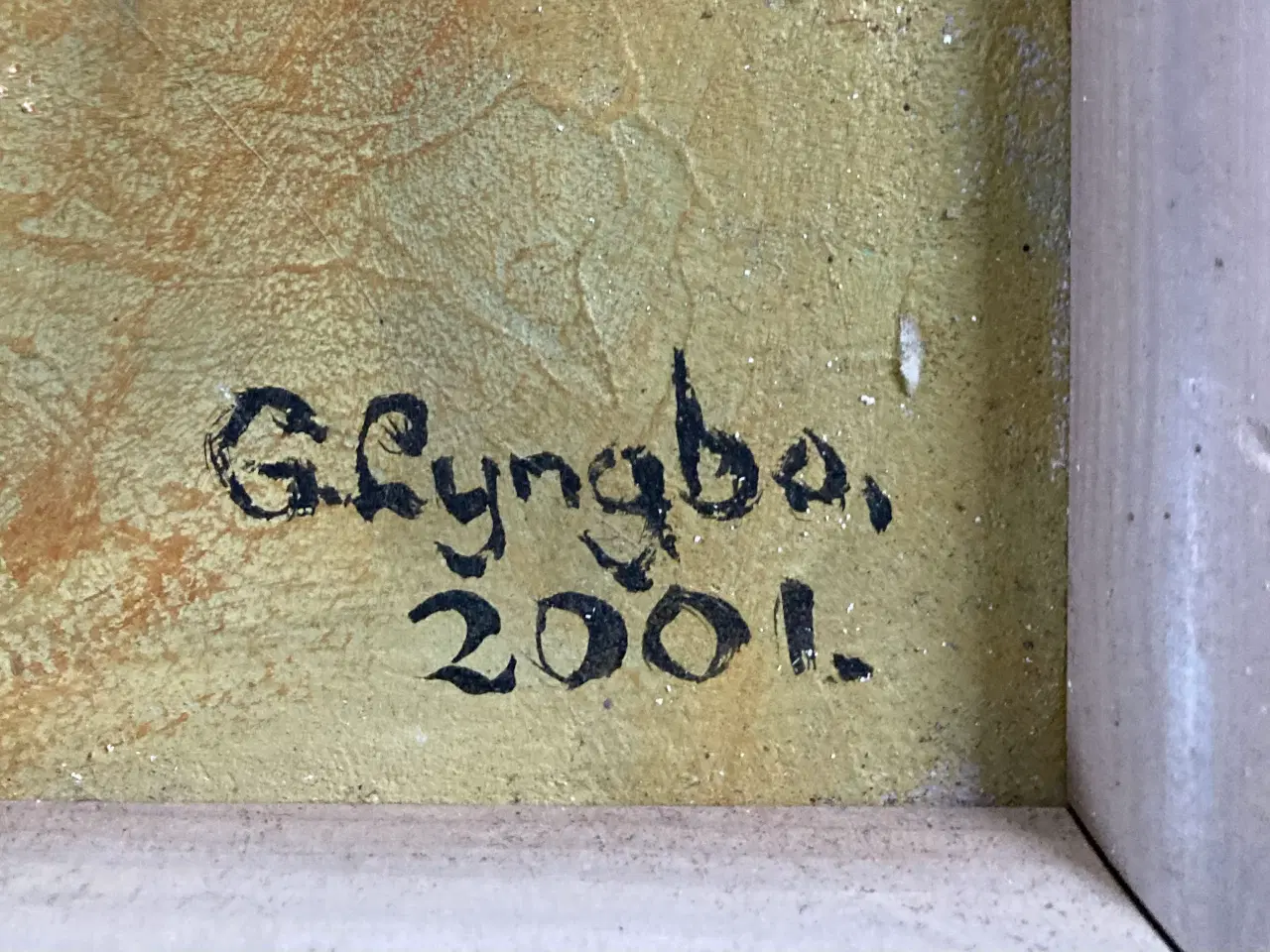 Billede 2 - Dejligt Gudmund Lyngbo signeret oliemaleri 2001