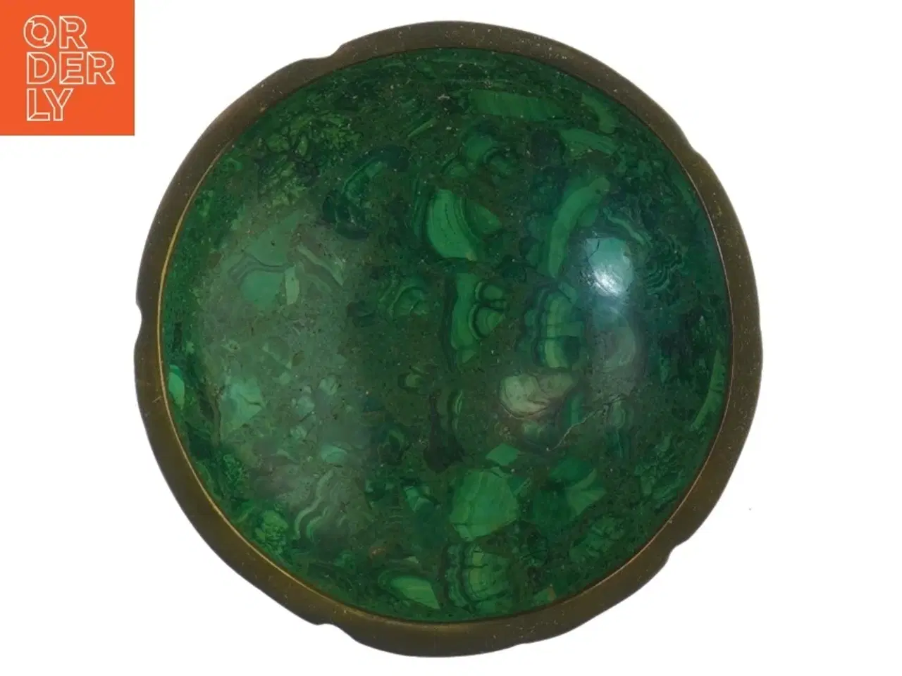 Billede 3 - Malakit skål (str. 12,5 cm i diameter. 3 cm høj)