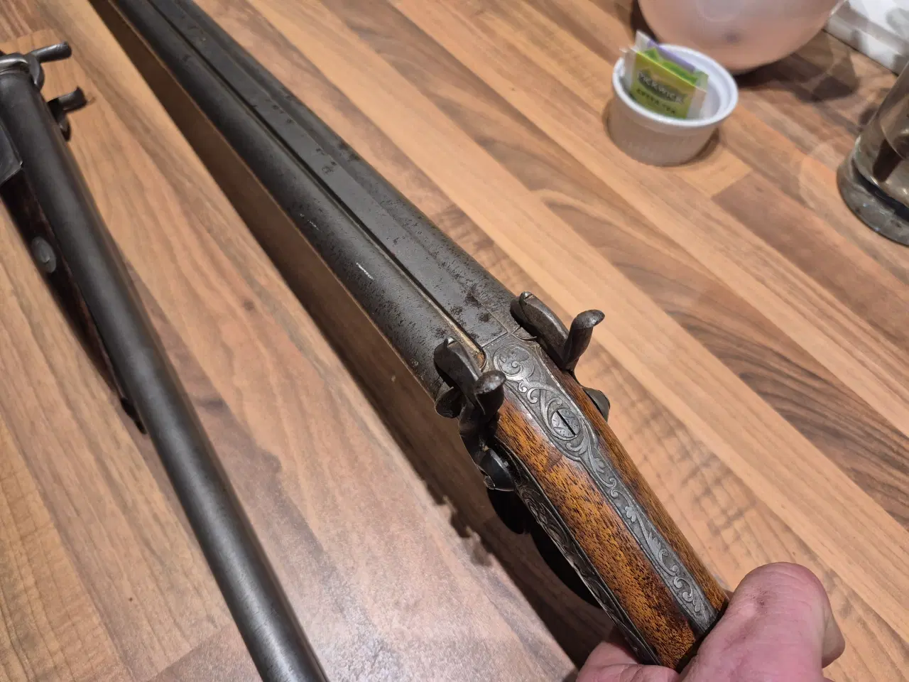 Billede 9 - 2 fine antikke belgiske/hollandske s/s pinfire 12.