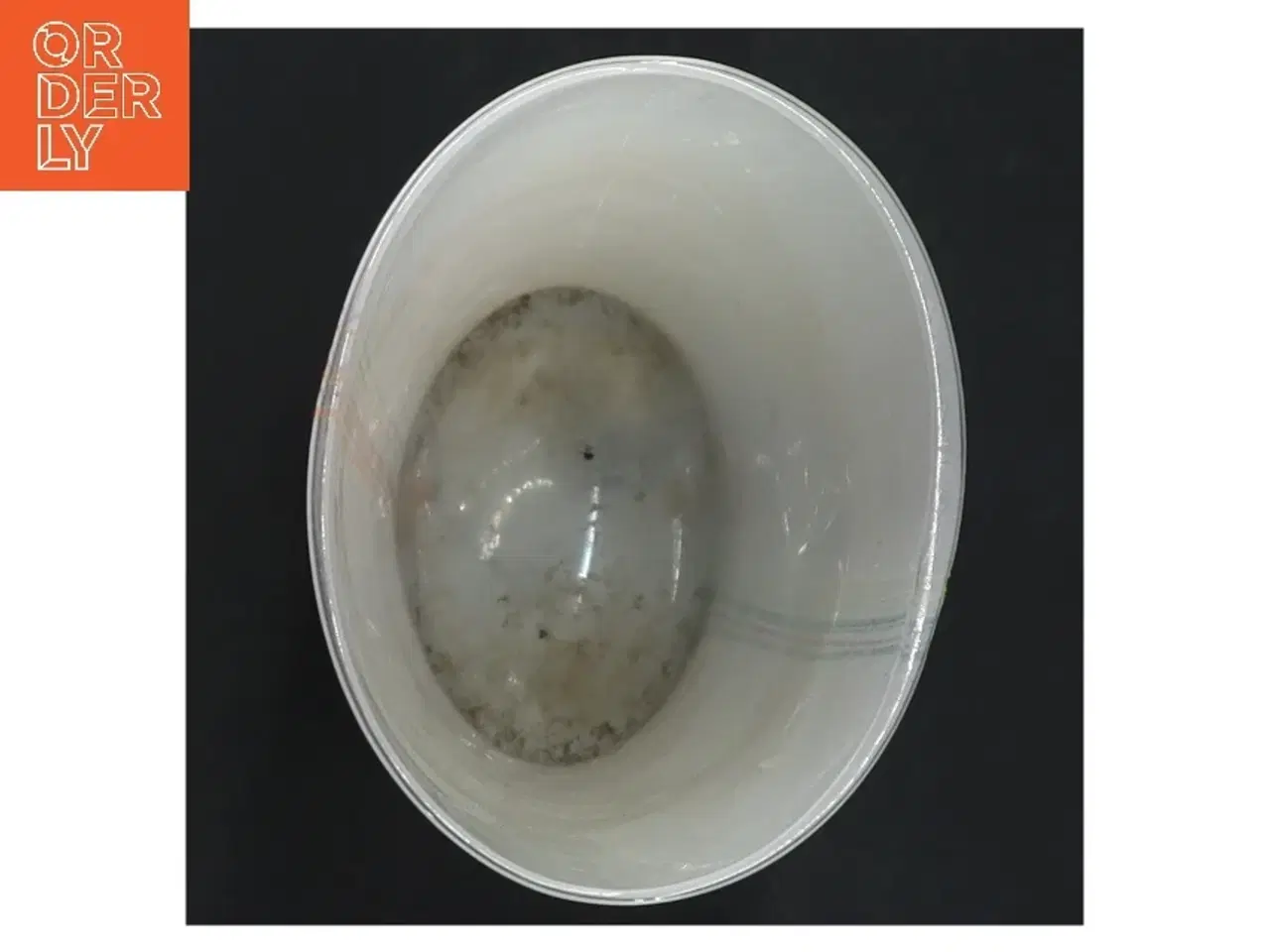 Billede 5 - Hvid glasvase med farvestriber fra kostaBoda (str. 18,5 cm)