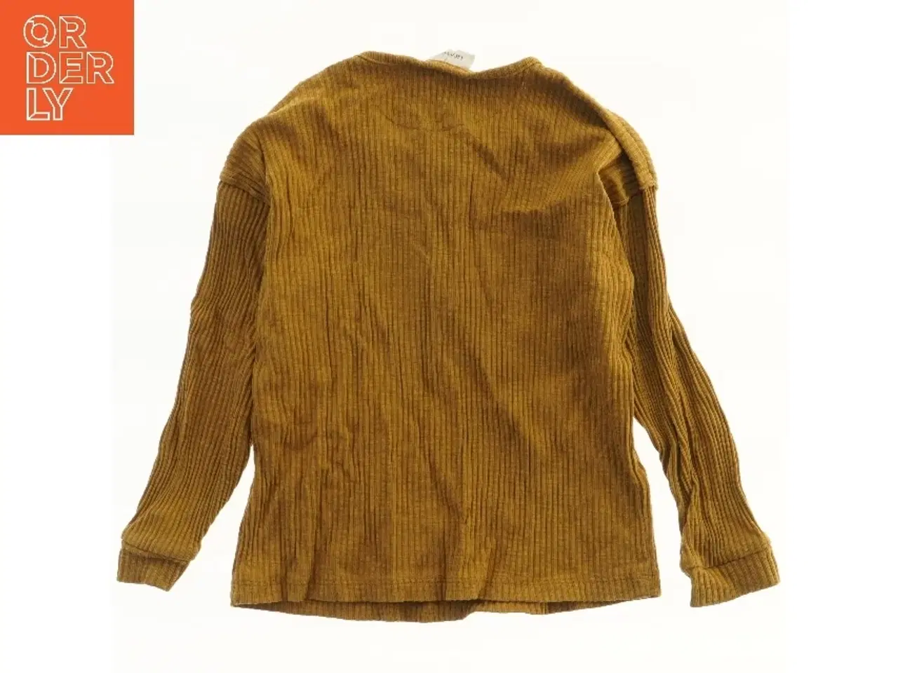 Billede 1 - Ribbet langærmet bluse med knapper fra Lil atelier (str. 104)