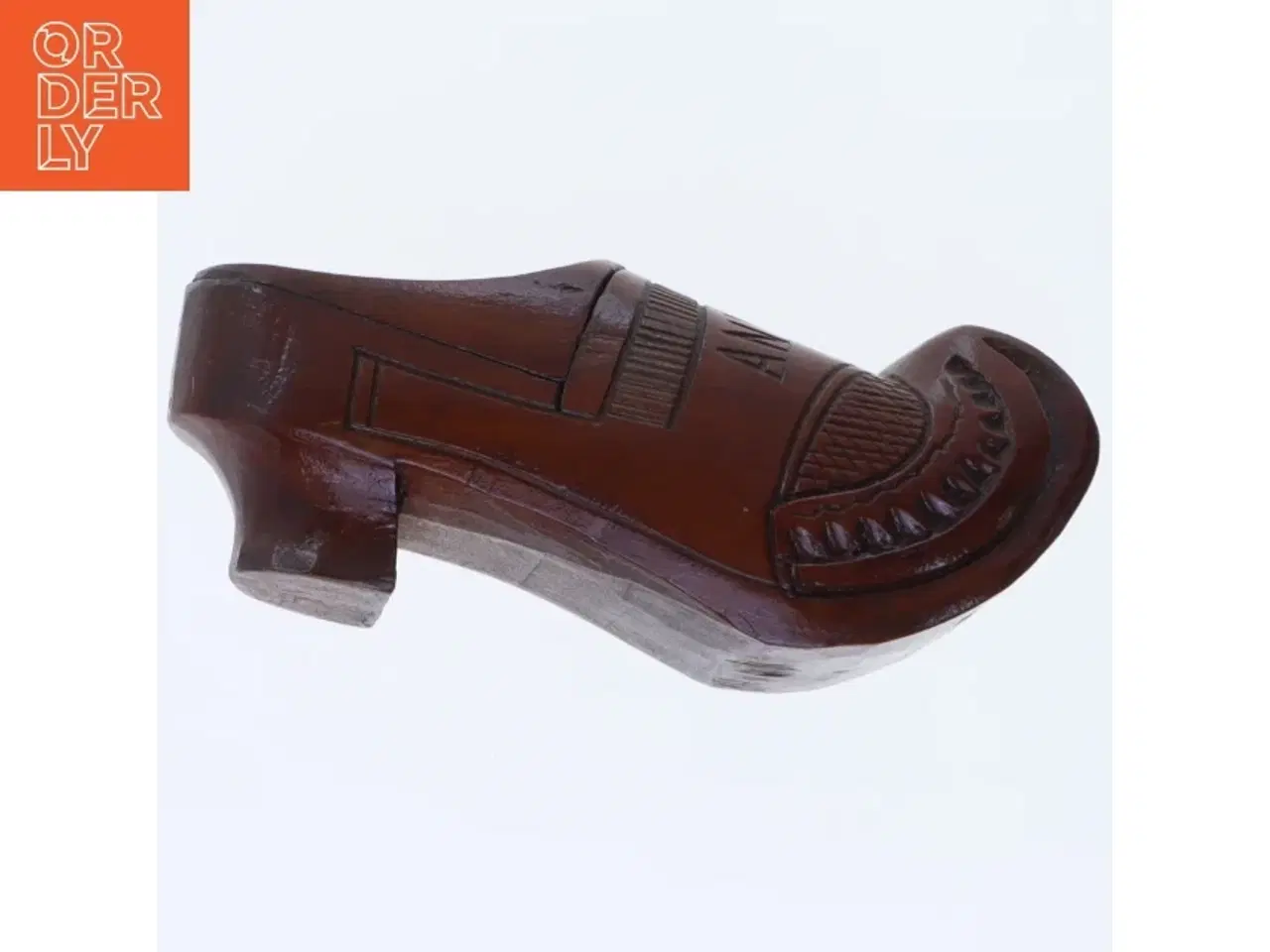 Billede 5 - Udsmykket træskulptur af skildpadde (str. 11 x 4 x 5 cm)