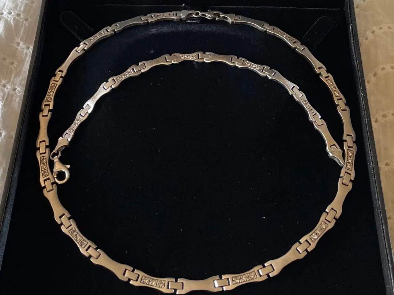 Billede 2 - Halskæde armbånd i sølv