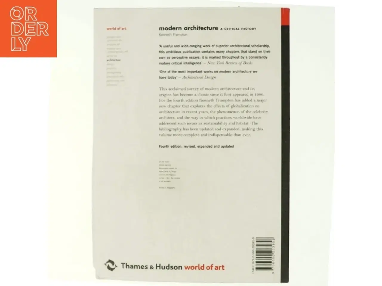 Billede 3 - Modern architecture : a critical history af Kenneth Frampton (Bog)