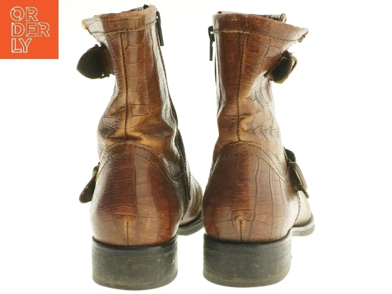 Billede 2 - Brune læderstøvler fra Billi Bi (str. 40 )